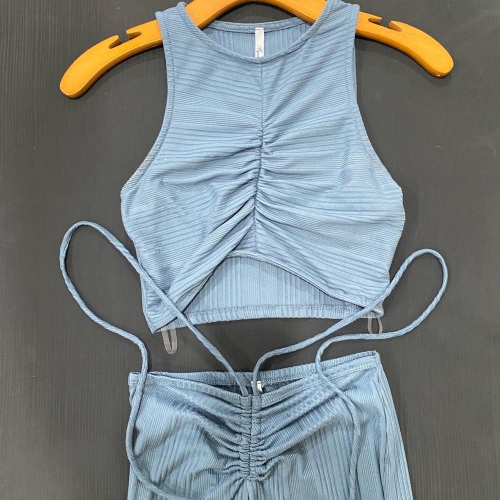 Beginning Boutique 2-Piece Baby Blue Set